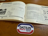 Datsun 1000 Owners Manual B10 Used.