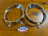 Datsun 1200 Head Light Surround Pair NOS