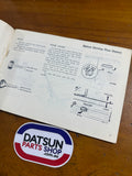 Datsun 1200 Ute Owners Manual Used Nissan B120 1971-76