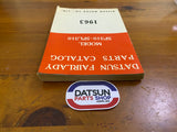 Datsun Fairlady SP310 Parts Catalogue Used Roadster