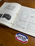 Datsun 1600 Service Manual 510 Used Genuine Nissan