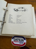 Nissan Identification Catalogue Folder Used Datsun