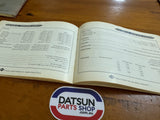 Datsun 1000 Owners Manual B10 Used.