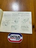 Datsun 1200 Owners Manual Used Nissan B110