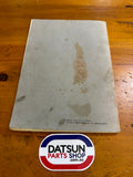 Nissan Engine Model P Service Manual Used Datsun Patrol