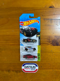 3x HotWheels 96 Nissan 180SX Type X White, Black, Red