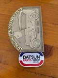 Genuine Nissan Parts Datsun 1932 Pressed Tin Plaque Sign