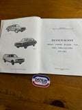 Datsun Sunny B310 Gregory’s Service Manual Genuine Used