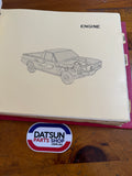 Datsun 1200 Ute B120 Parts Catalog Folder Right Drive Used Nissan