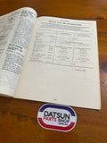 Datsun Skyline C110 240K Service Manual Chassis and Body Sup.1 Used