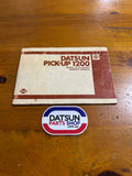 Datsun 1200 Ute Owners Manual Used Nissan B120.