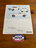 Nissan Datsun 1200 Sunny Truck JDM Advertising Folder Used