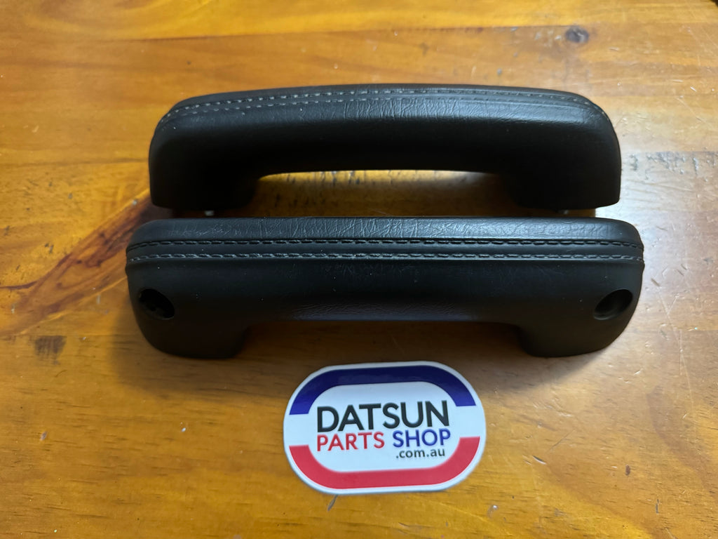 Datsun 1200 Black Arm Rest Pair Used Genuine Datsun Parts Shop
