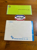 Datsun 160J 140J J710 Owners Manual & Warranty Booklets Genuine Nissan Used