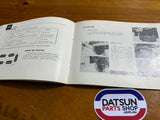 Datsun 520 Owners Manual Used