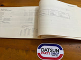 Datsun 200B 810 Owners Manual Used Genuine