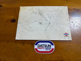 Datsun Skyline 2000Gt C111 Series Japanese Owners Manual Used