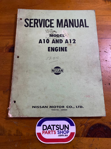 Datsun A10 & A12 Engine Service Manual Used Book