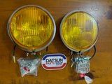 Koito Fog Lamp Round Pair New Old Stock Made In Japan 115mm Lens.