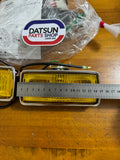 Koito Fog Lamp Rectangle Kit New Old Stock Made In Japan.