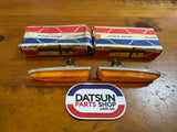 Datsun 1000 Side Lamp Lens & Bezel Pair NOS