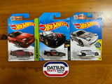 3x HotWheels 96 Nissan 180SX Type X White, Black, Red