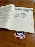 Datsun Stanza A10 Service Manual Genuine Used