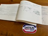 Datsun 120Y Owners Manual Genuine Nissan B210 Used