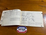 Datsun Sunny Owners Manual Genuine Nissan B310 Used