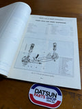 Datsun 1200 B110 Service Manual Chassis and Body Used