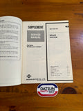 Datsun 120Y 1977 Service Manual Supplement B210 Used