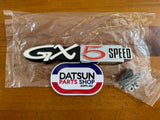 Datsun 1200 Coupe Grill Badge GX5 Nos Reproduction