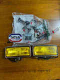 Koito Fog Lamp Rectangle Kit New Old Stock Made In Japan.