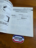 Nissan 720 4wd Service Manual Used Datsun.