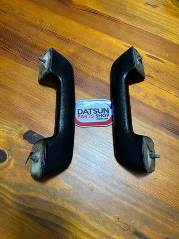 Datsun 1200 Black Arm Rest Pair Used Genuine