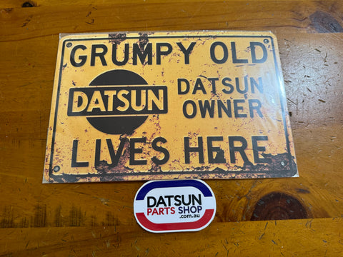 Datsun Owner Rustic Tin Sign