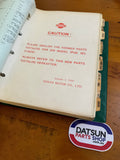 Datsun 520 Parts Catalog Folder Used