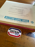 Datsun 1200 Ute B120 Parts Catalog Folder Right Drive Used Nissan