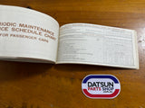 Datsun Warranty and Service Booklet Used Nissan