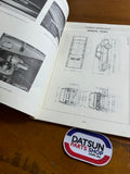 Datsun 1200 B110 Service Manual Chassis and Body Used