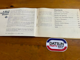 Datsun 200B 810 Owners Manual Used Genuine