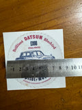 Datsun Bluebird Round Sticker