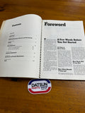 Datsun Tune Up Book 1968 to 1979