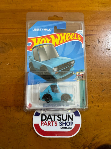 Hot Wheels NISSAN SKYLINE 2000GT-R LBWK Aqua.