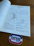 Datsun 1200 B110 Service Manual Chassis and Body Used