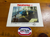 Datsun Sunny B210 1200 1400 Sales Brochure Japanese Used