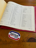 Datsun 1200 Ute B120 Parts Catalog Folder Right Drive Used Nissan