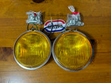 Koito Fog Lamp Round Pair New Old Stock Made In Japan..