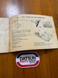 Datsun 1200 Owners Manual Used Nissan B110