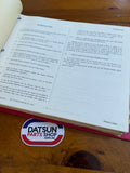 Datsun 1200 Ute B120 Parts Catalog Folder Right Drive Used Nissan